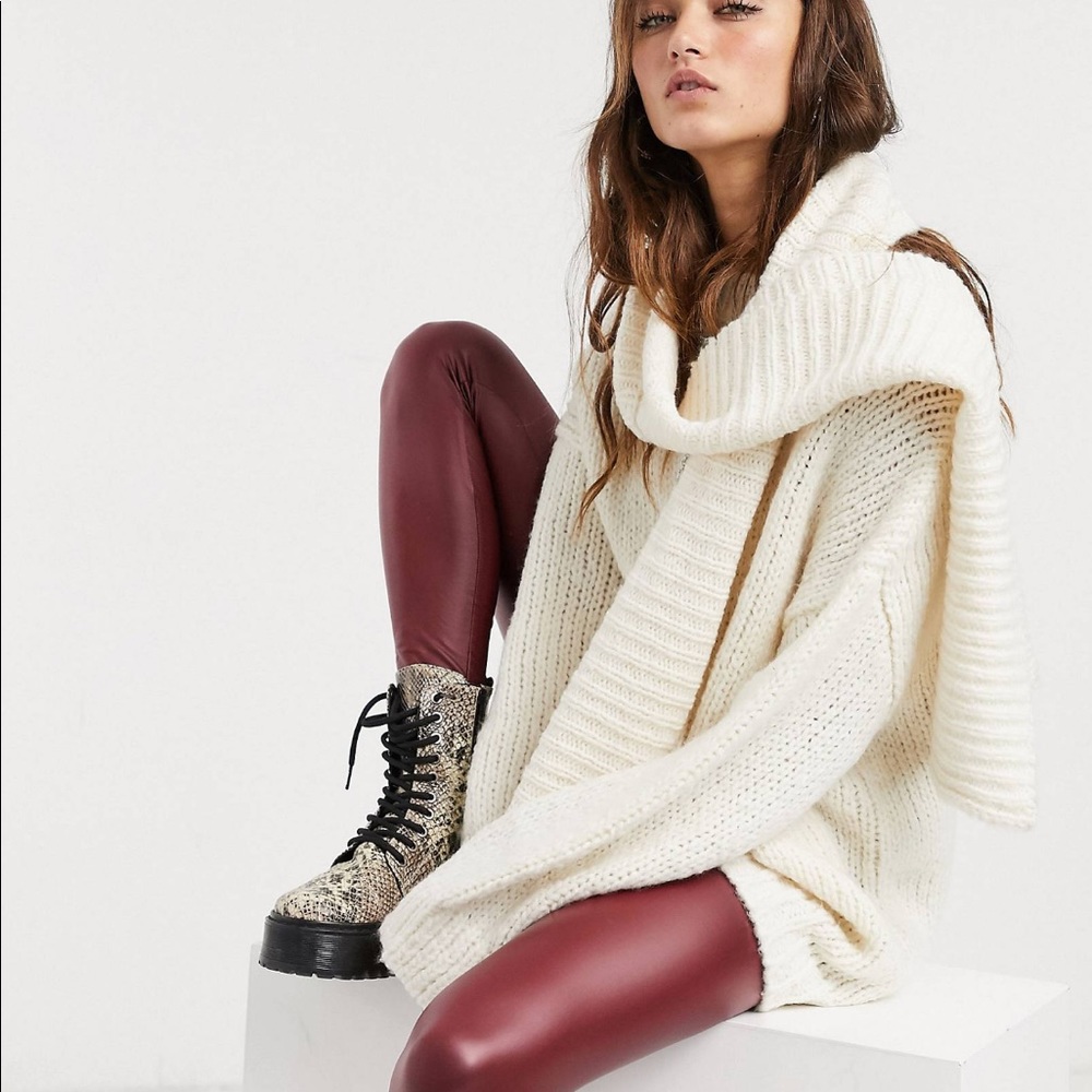 Bershka sweater with scarf
